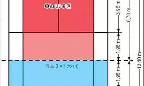 羽毛球场地尺寸标准尺寸图单打_羽毛球场地尺寸 标准