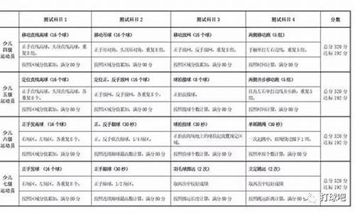 国家羽毛球运动员等级标准表图片_国家羽毛球运动员等级标准表