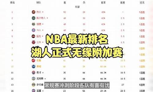 nba最新排名东西排名_nba东西最新排名榜